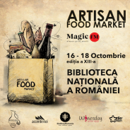 A 13-a ediție Artisan Food Market se mută la Biblioteca Națională a României I 16 – 18 Octombrie